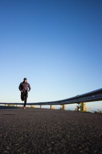 photo of a man running